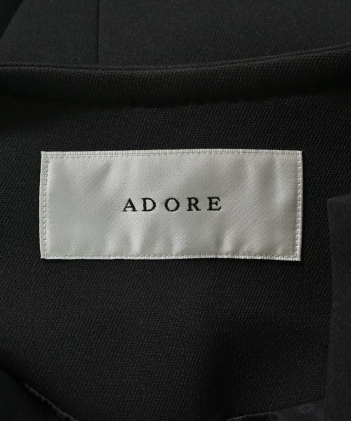 ADORE（アドーア）ノーカラージャケット 黒 サイズ:36(S位) レディース/2200693005049