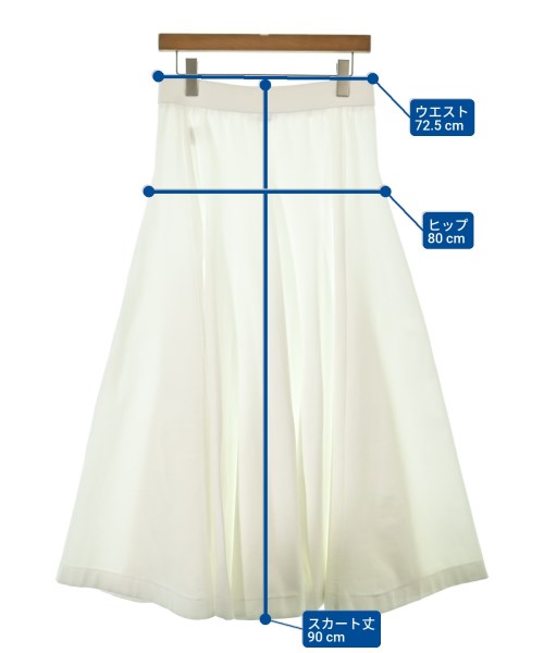 ADORE（アドーア）ロング・マキシ丈スカート 白 サイズ:38(M位) レディース/2200656196029