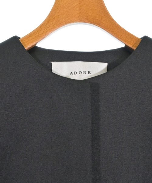 ADORE（アドーア）ノーカラージャケット 黒 サイズ:38(M位) レディース/2200655457022