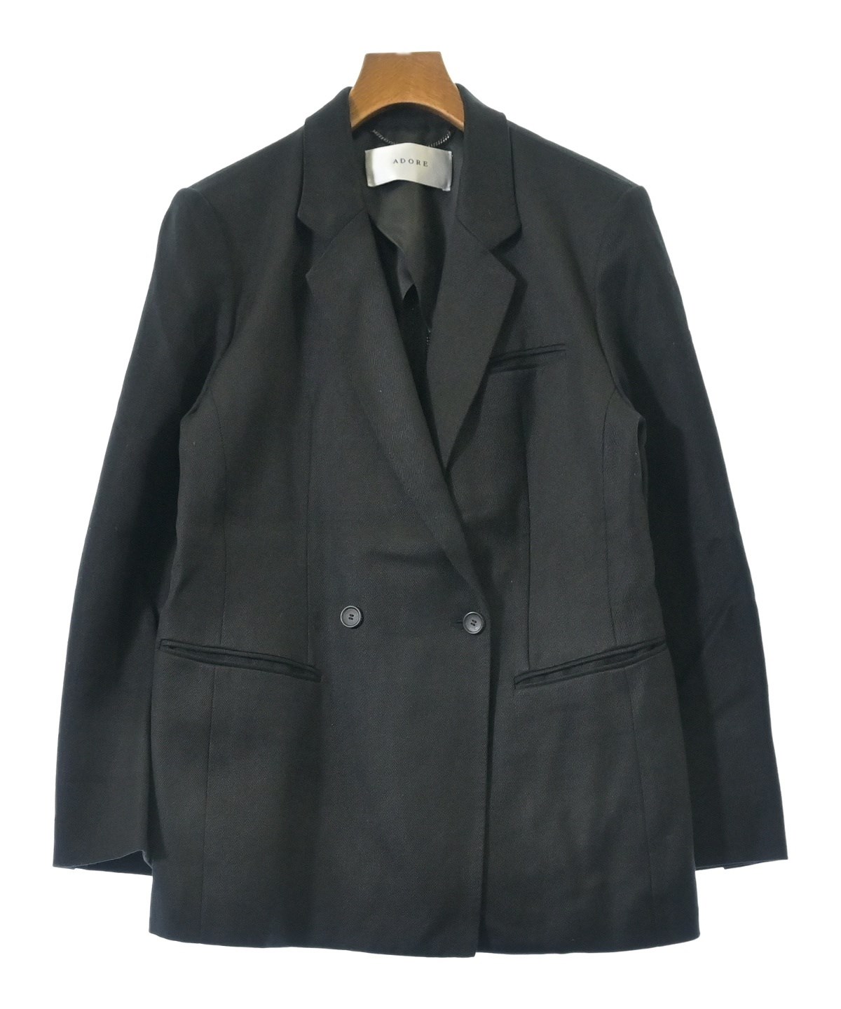 ADORE（アドーア）テーラードジャケット 黒 サイズ:38(M位) レディース