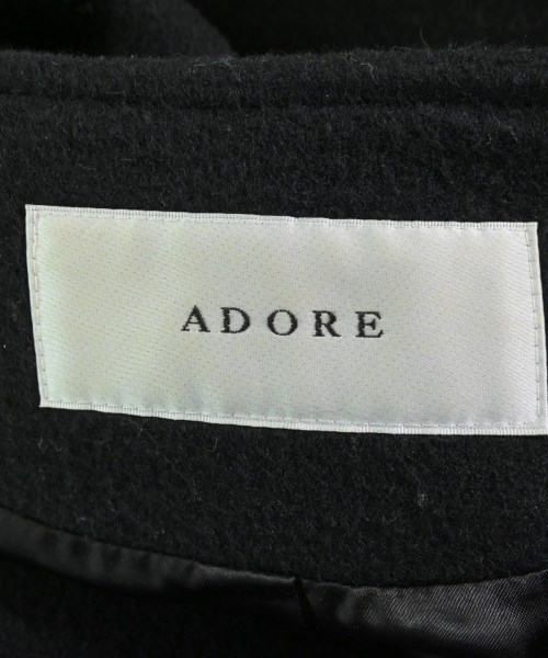 ADORE（アドーア）チェスターコート 黒 サイズ:36(S位) レディース/2200642168016