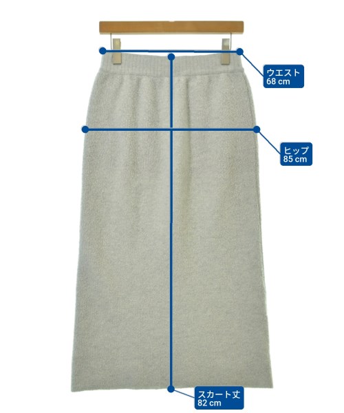 ADORE（アドーア）ロング・マキシ丈スカート グレー サイズ:38(M位) レディース/2200665969034