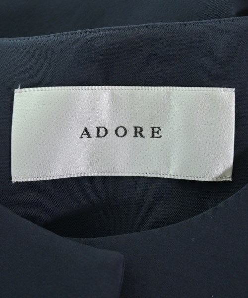 ADORE（アドーア）ノーカラージャケット 紺 サイズ:36(S位) レディース/2200678291016