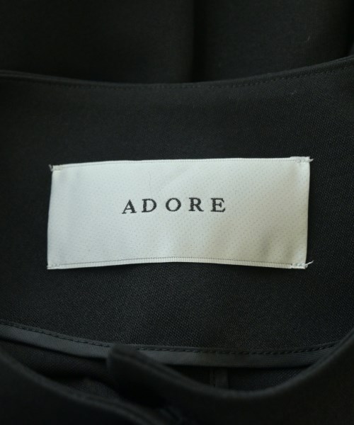 ADORE（アドーア）ノーカラージャケット 黒 サイズ:38(M位) レディース/2200685367070