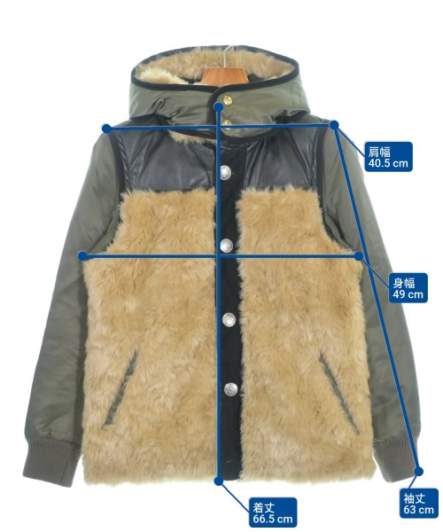 EDUCATION FROM YOUNG MACHINES（エデュケーションフロムヤングマシーン）ダウンジャケット/ダウンベスト ベージュ サイズ:2(M位) メンズ/2200647871034