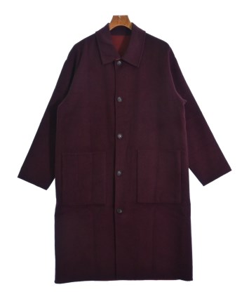 【人気！完売品】✨HARE✨バイカラーPコート　定価18,700円　ブラウン　黒 0214224J0007_m2_a001.jpg