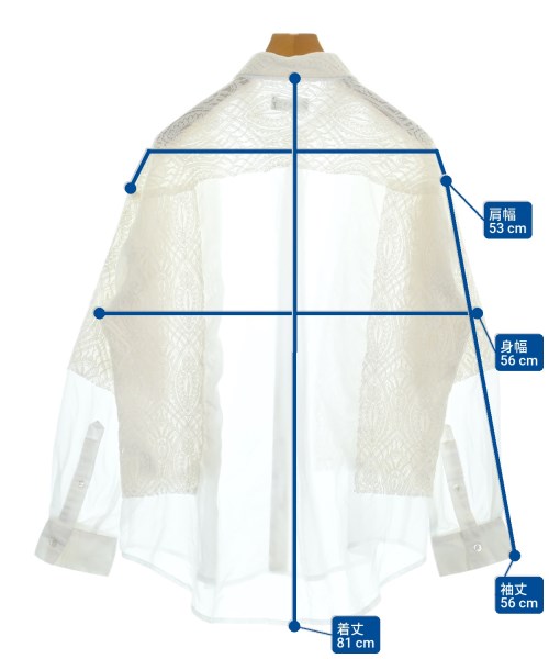 HARE（ハレ）カジュアルシャツ 白 サイズ:F メンズ/2200618034031