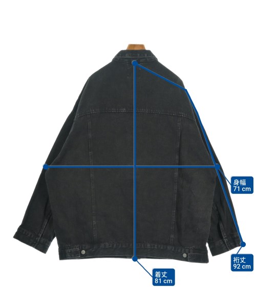 HARE（ハレ）デニムジャケット 黒 サイズ:M メンズ/2200619129057