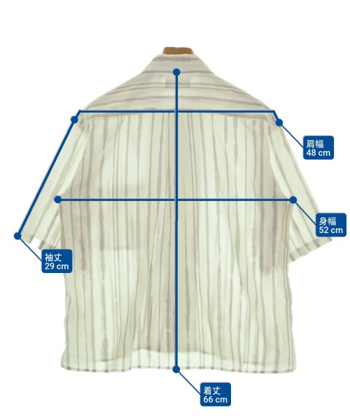 HARE（ハレ）カジュアルシャツ 白 サイズ:S メンズ/2200660356044