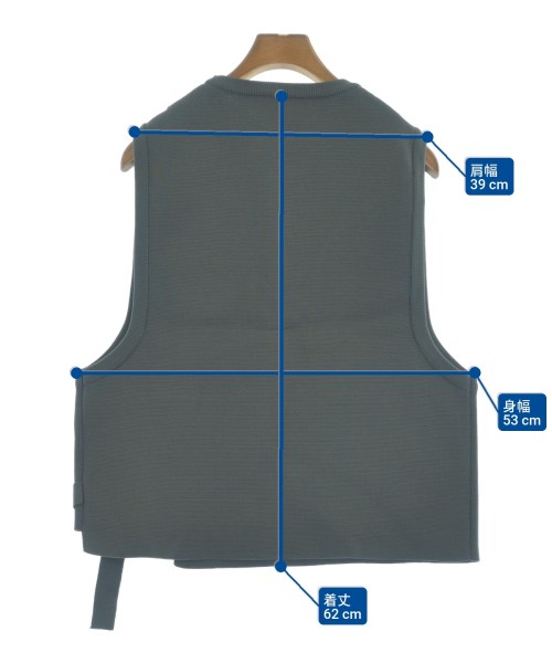 HARE（ハレ）ベスト カーキ サイズ:F メンズ/2200649903078