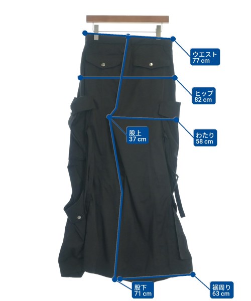 HARE（ハレ）カーゴパンツ 黒 サイズ:M メンズ/2200666055057