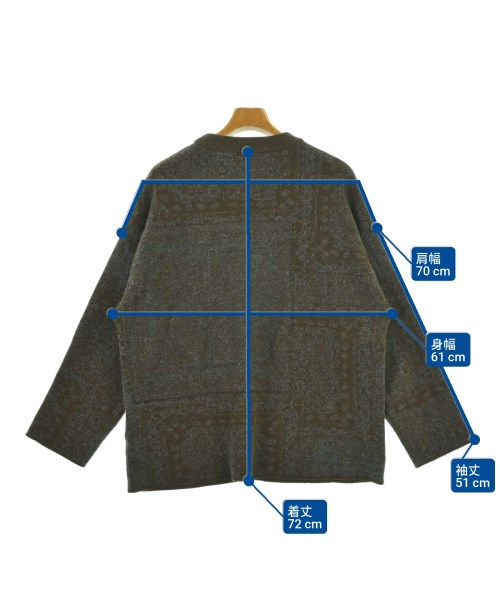 HARE（ハレ）ニット・セーター 茶 サイズ:F メンズ/2200671597023