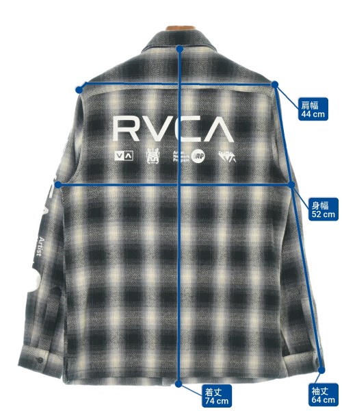 RVCA（ルーカ）カジュアルシャツ グレー サイズ:S メンズ/2200689205255