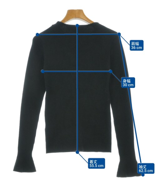 Balcony and Bed（バルコニーアンドベッド）ニット・セーター 黒 サイズ:F レディース/2200674253063