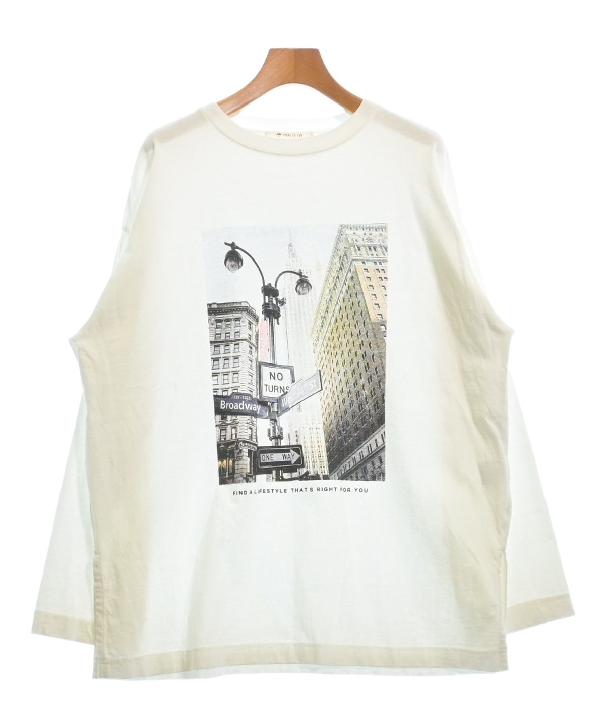 PUAL CE CIN
ヴィンテージライクデニムバンドカラーシャツ pual ce cin（ピュアルセシン）Tシャツ・カットソー 白 サイズ:F