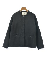 pual ce cin（ピュアルセシン）ノーカラージャケット 黒 サイズ:F レディース/2200608706023