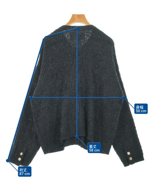 pual ce cin（ピュアルセシン）カーディガン 紺 サイズ:F レディース/2200614680065