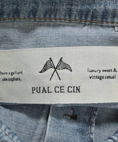 pual ce cin（ピュアルセシン）カジュアルシャツ 紺 サイズ:F レディース/2200633354213