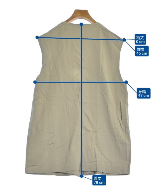 pual ce cin（ピュアルセシン）ベスト グレー サイズ:F レディース/2200633354244