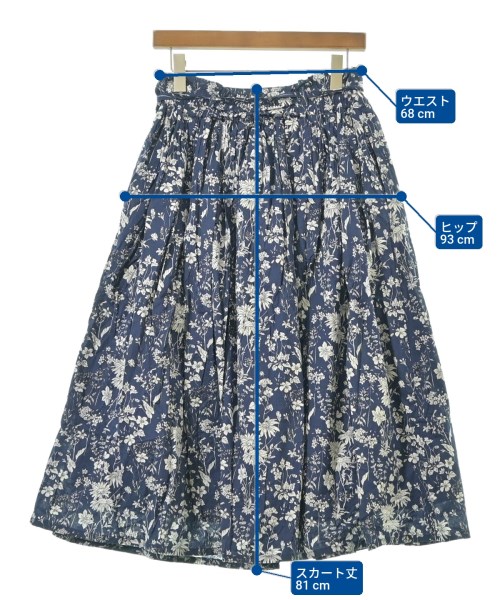 pual ce cin（ピュアルセシン）ロング・マキシ丈スカート 紺 サイズ:-(M位) レディース/2200640877286