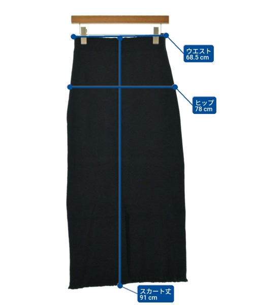 pual ce cin（ピュアルセシン）ロング・マキシ丈スカート 黒 サイズ:-(M位) レディース/2200641624247