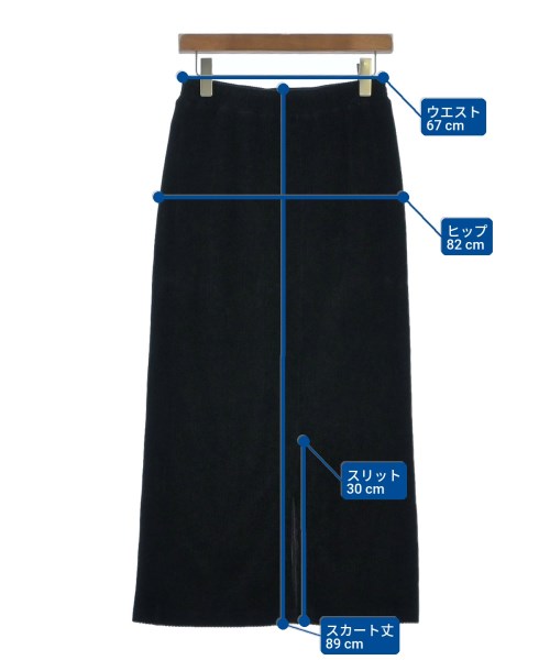 pual ce cin（ピュアルセシン）ロング・マキシ丈スカート 黒 サイズ:F レディース/2200654071076