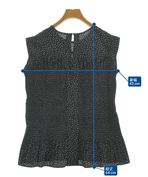 Unaca（アナカ）ブラウス 黒 サイズ:38(M位) レディース/2200615316215