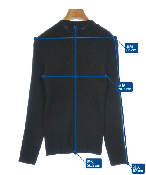 Unaca（アナカ）ニット・セーター 黒 サイズ:38(M位) レディース/2200670304042