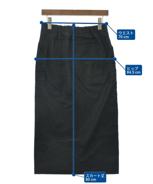 Unaca（アナカ）ロング・マキシ丈スカート 黒 サイズ:38(M位) レディース/2200645393026