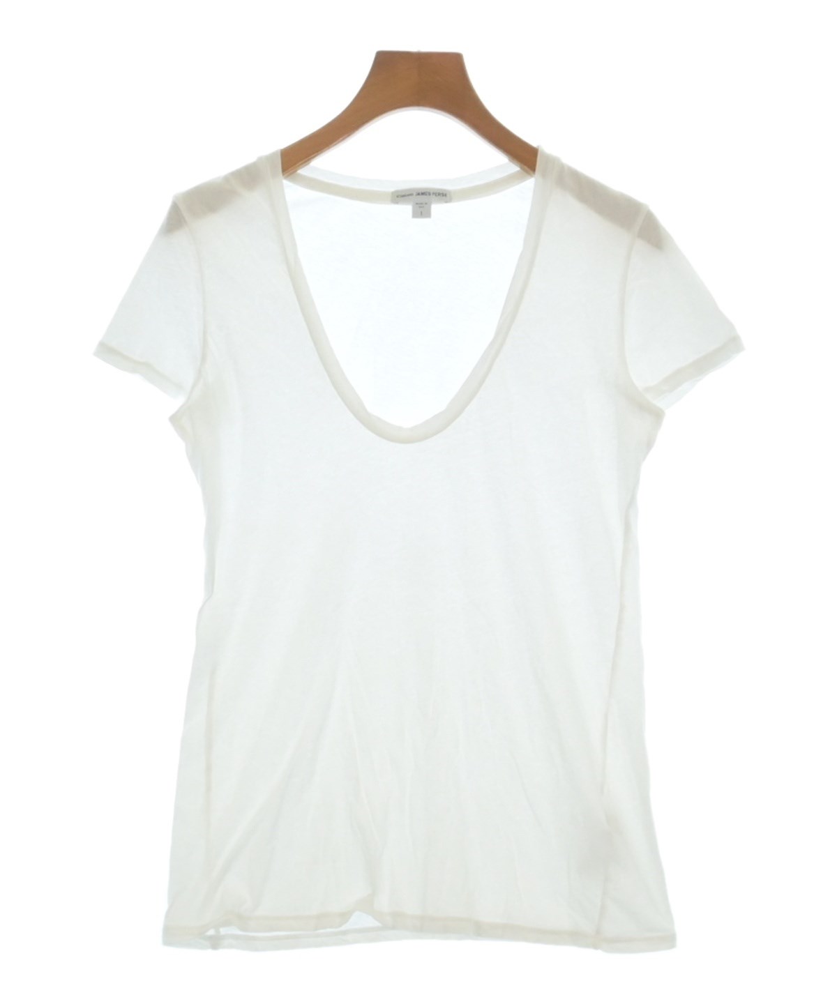 試着のみ新品！JAMES PERSE ホワイト カジュアルパンツ サイズ0 JAMES PERSE（ジェームスパース）Tシャツ・カットソー 白 サイズ:1(M位