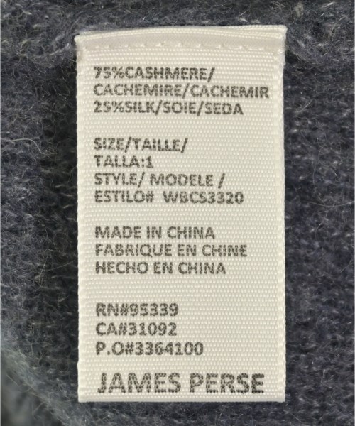 JAMES PERSE（ジェームスパース）ニット・セーター 紺 サイズ:1(M位) レディース/2200698544338