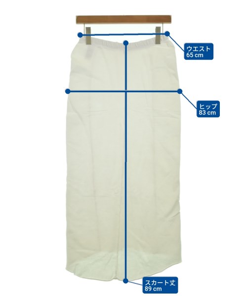 JAMES PERSE（ジェームスパース）ロング・マキシ丈スカート 白 サイズ:1(M位) レディース/2200649100071