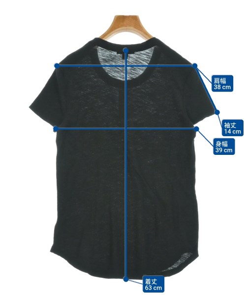 JAMES PERSE（ジェームスパース）Tシャツ・カットソー 黒 サイズ:2(L位) レディース/2200657127022