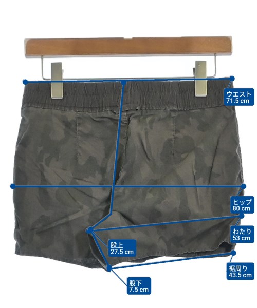 JAMES PERSE（ジェームスパース）ショートパンツ カーキ サイズ:0(S位) レディース/2200664215064