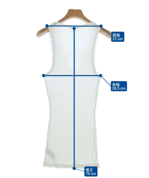 JAMES PERSE（ジェームスパース）タンクトップ 白 サイズ:4(XXL位) レディース/2200665913082