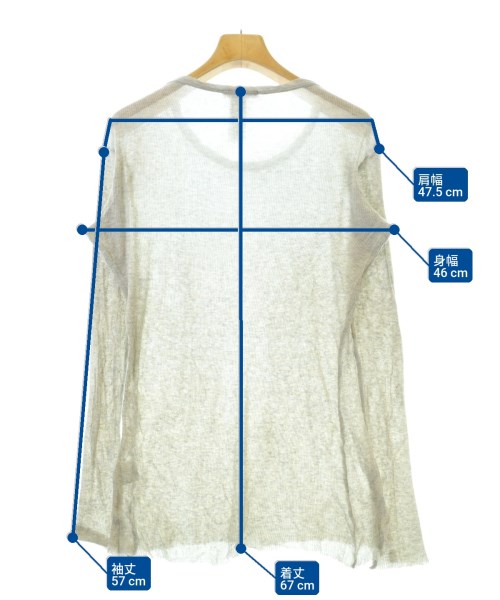 JAMES PERSE（ジェームスパース）Tシャツ・カットソー グレー サイズ:1(M位) レディース/2200667708648