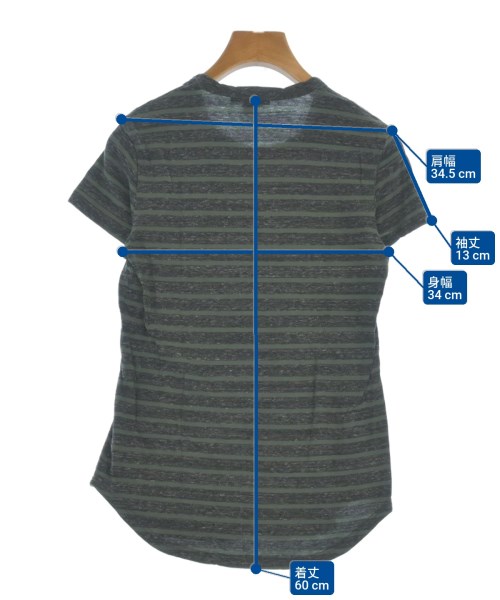 JAMES PERSE（ジェームスパース）Tシャツ・カットソー グレー サイズ:0(XS位) レディース/2200690235173