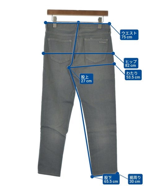 mimi&roger（ミミアンドロジャー）デニムパンツ グレー サイズ:36(S位) レディース/2200663175079