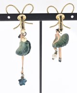 Les Nereides（レネレイド）ピアス 緑 サイズ:- レディース/2200669154078