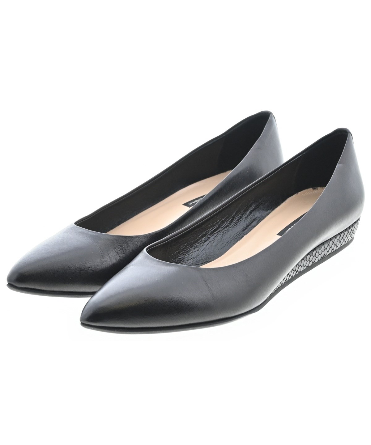 【お値下げ新品】FABIO RUSCONI ファビオ ルスコーニ パンプス 36 FABIO RUSCONI（ファビオルスコーニ）パンプス 黒 サイズ:EU36 1/2