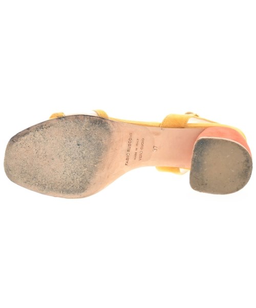 FABIO RUSCONI（ファビオルスコーニ）サンダル 黄 サイズ:EU37(23.5cm位) レディース/2200626362027