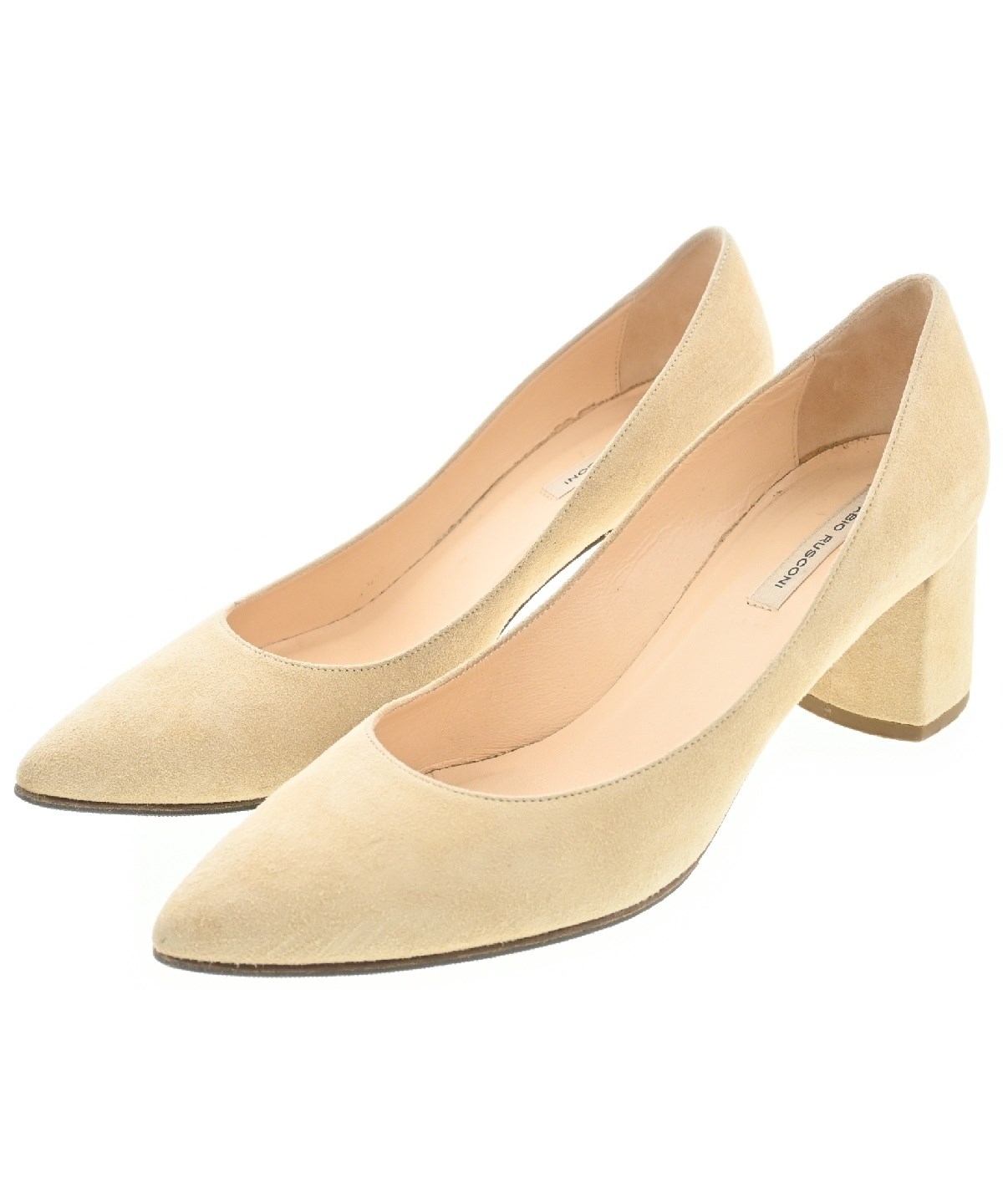 最終値下！FABIO RUSCONI★新品未使用★ネットパンプス★ベージュ★ FABIO RUSCONI（ファビオルスコーニ）パンプス ベージュ サイズ