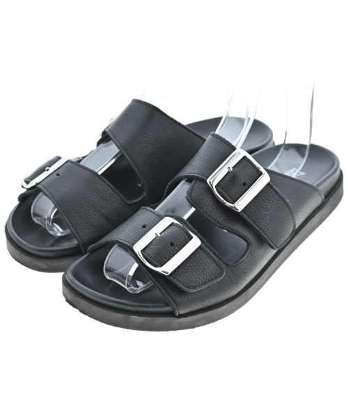 FABIO RUSCONI(ファビオルスコーニ)サンダル 黒 サイズ:EU37(23.5cm位)/2200643167056