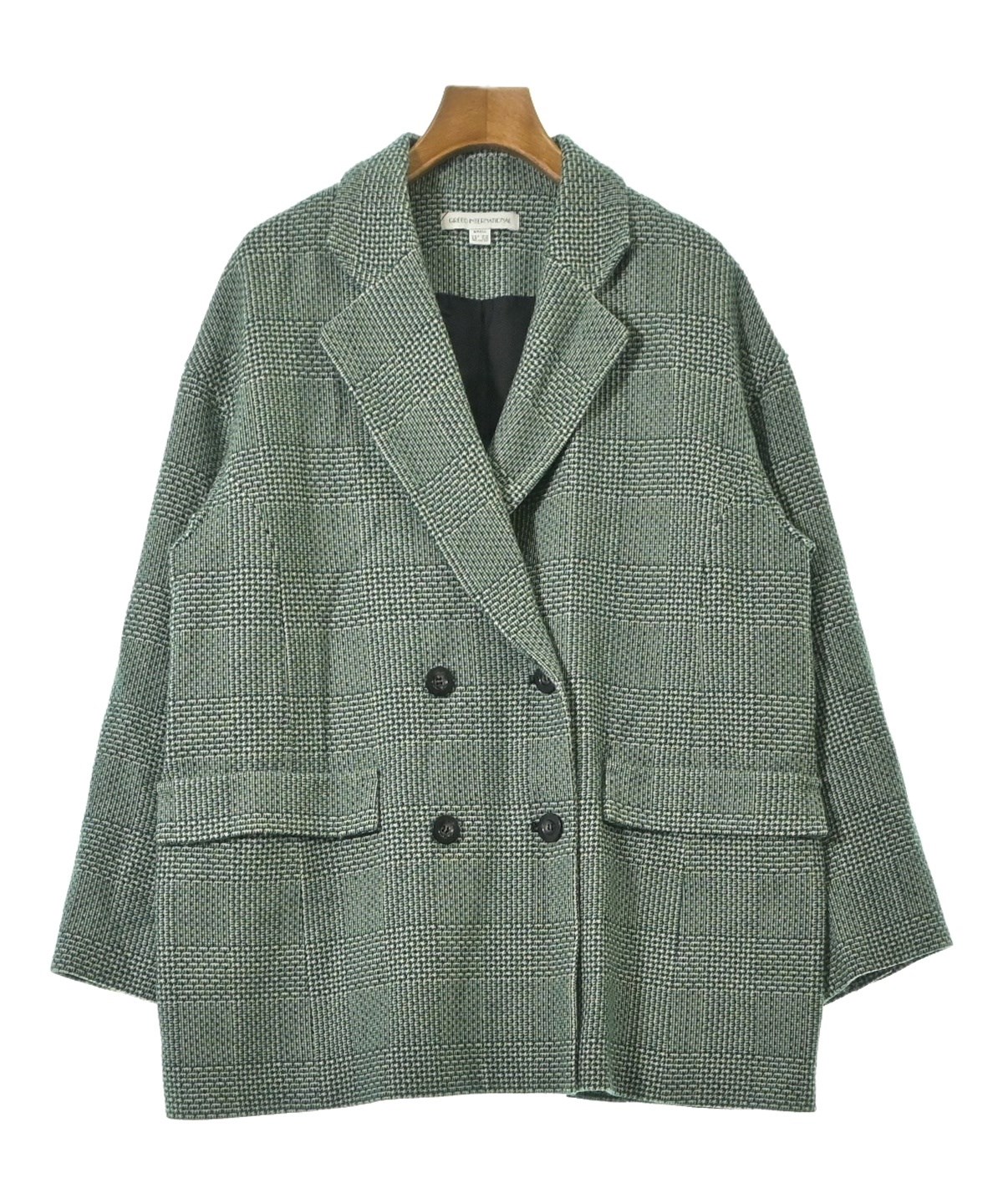 最終値下げGREED INTERNATIONALテーラードジャケット GREED（グリード）テーラードジャケット 緑 サイズ:S レディース