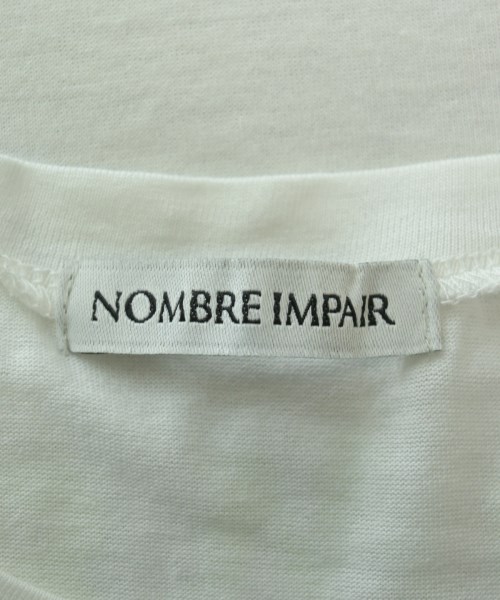 NOMBRE IMPAIR（ノンブルアンペール）Tシャツ・カットソー 白 サイズ:F レディース/2200668592062