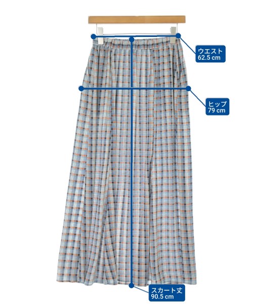 NOMBRE IMPAIR（ノンブルアンペール）ロング・マキシ丈スカート 青 サイズ:F レディース/2200671951115