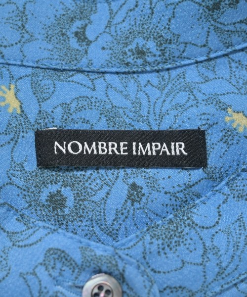 NOMBRE IMPAIR（ノンブルアンペール）シャツワンピース 青 サイズ:F レディース/2200699323031