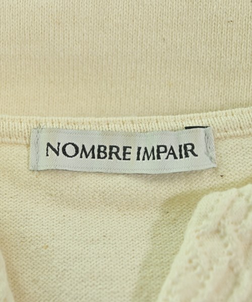 NOMBRE IMPAIR（ノンブルアンペール）Tシャツ・カットソー 白 サイズ:F レディース/2200650205062