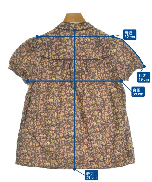 heliopole（エリオポール）カジュアルシャツ 茶 サイズ:36(S位) レディース/2200637849159