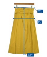 heliopole（エリオポール）ロング・マキシ丈スカート 黄 サイズ:38(M位) レディース/2200622303017